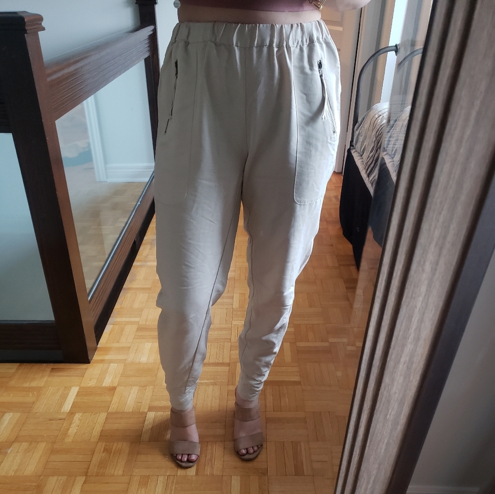 Baggy beige dress pants
